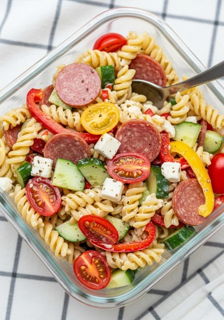 High Protein Italian Pasta Salad