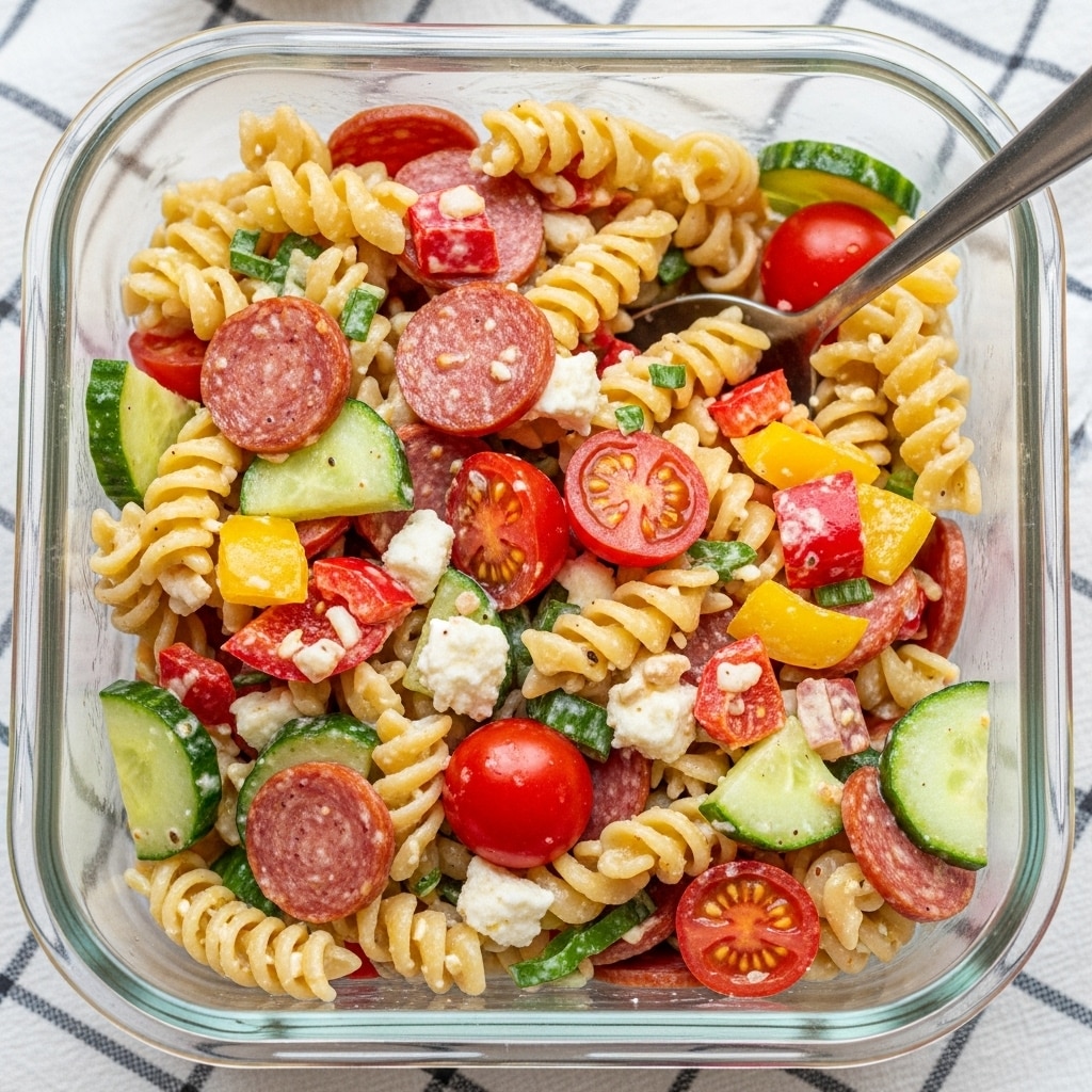 High Protein Italian Pasta Salad