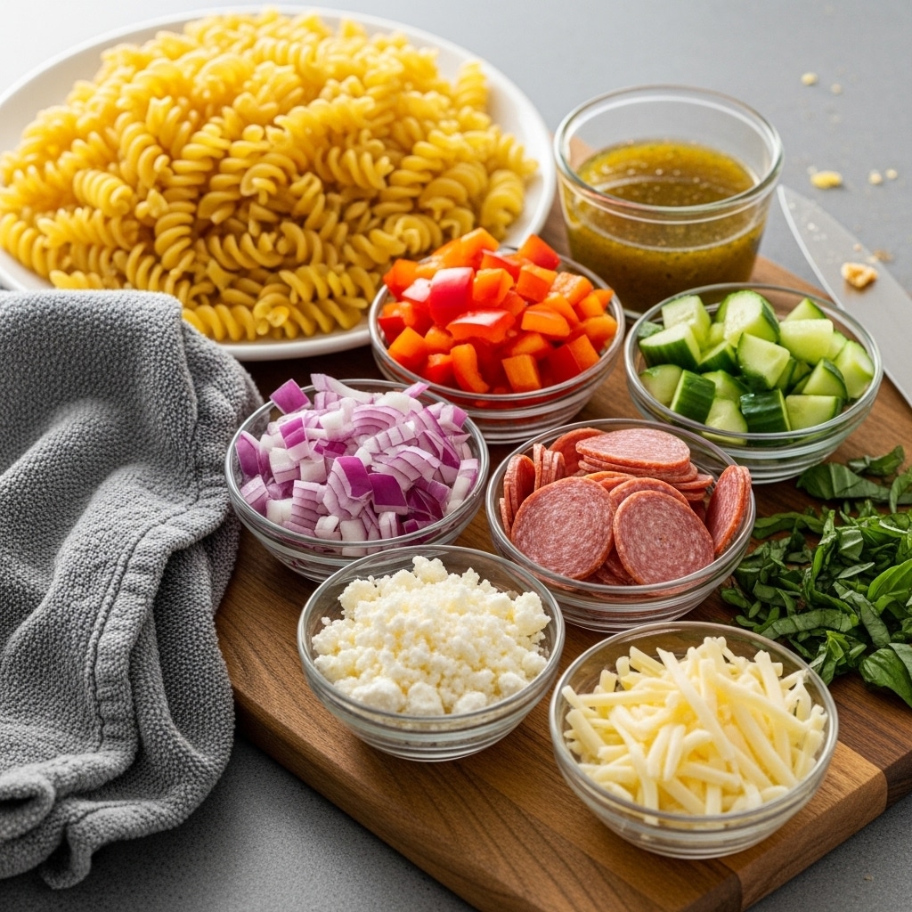 High Protein Italian Pasta Salad