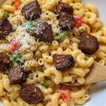 Philly Cheesesteak Mac and Cheese f