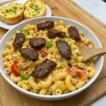Philly Cheesesteak Mac and Cheese