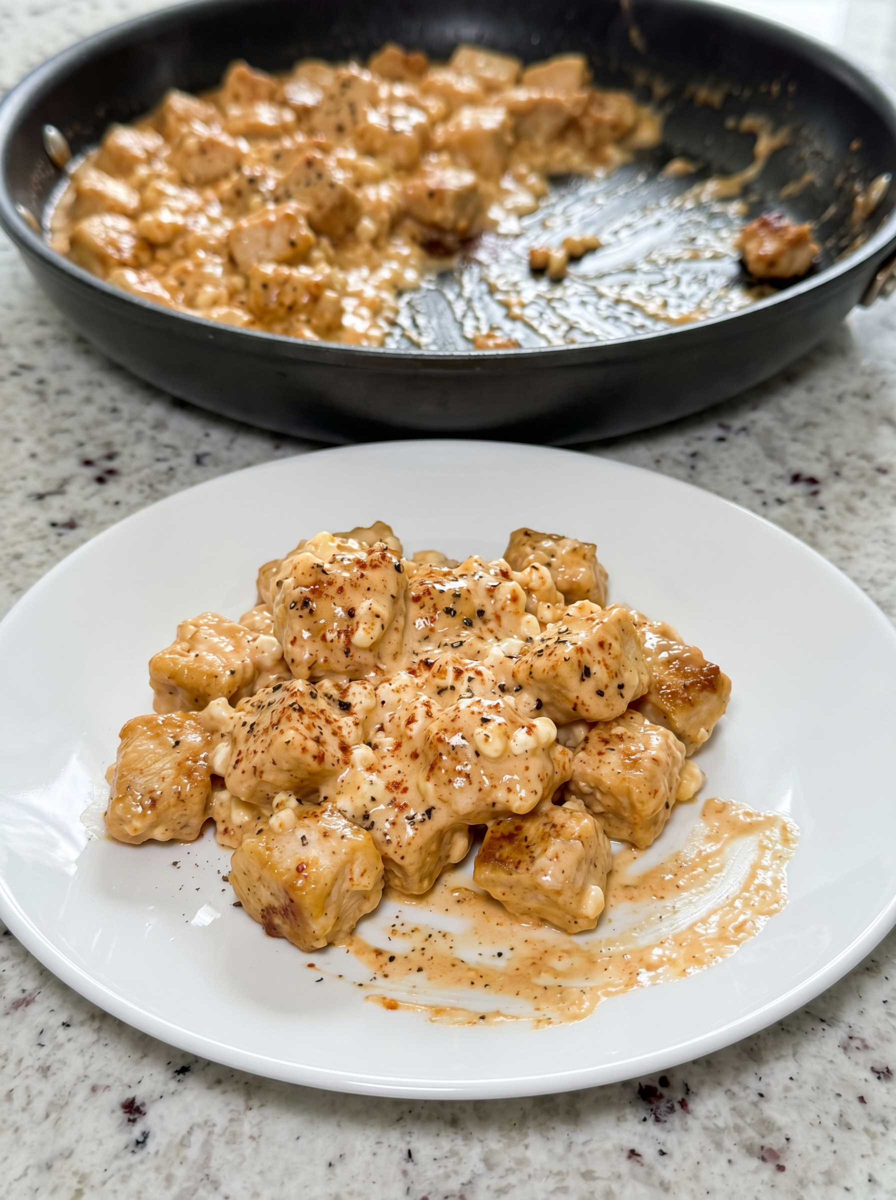 Cottage Cheese Parmesan Firecracker Chicken