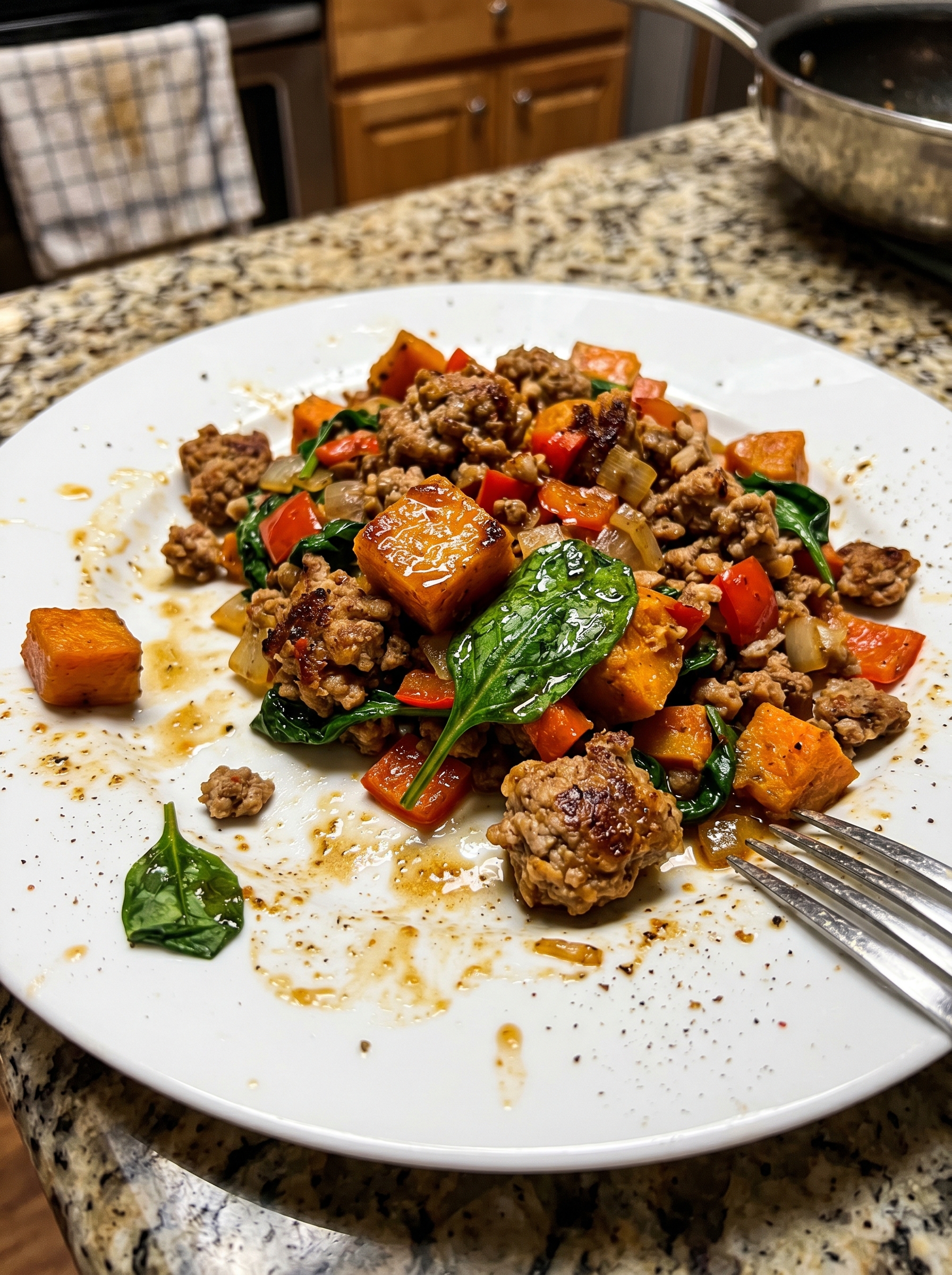 Ground Turkey Sweet Potato Skillet
