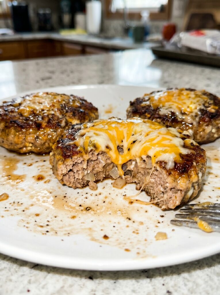 Patty Melt Cottage Cheese Skillet Patties